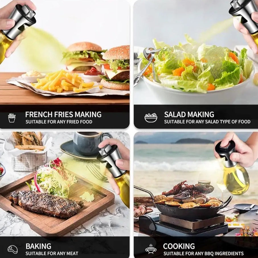 Oil Spray Pot, 200ml Cooking Oil Bottle, Stainless Steel Pump Oil Dispenser, BBQ Cookware Tool, Leak Proof Bottles with Non Slip Handle, Automatic Cap and Stopper for Kitchen Cooking Oil Spray Pot, 200ml Cooking Oil Bottle, Stainless Steel Pump Oil Dispenser, BBQ Cookware Tool, Leak Proof Bottles with Non Slip Handle, Automatic Cap and Stopper for Kitchen Cooking